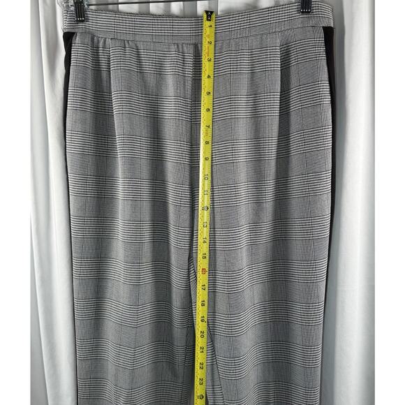 Joe B by Joe Benbasset Tuxedo Houndstooth Cropped Pants Black Gray Red XL 88-60 - Picture 10 of 14